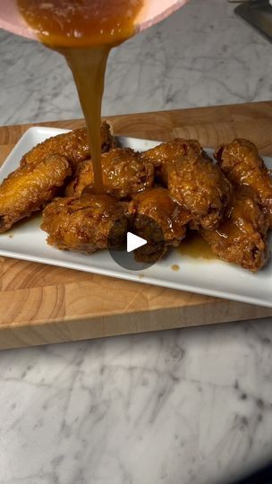 10K views · 10K reactions | CANDIED YAM flavored wings😍😮‍💨 Happy National Chicken Wing Day! Would you try these? #candiedyams #chickenwings #nationalchickenwingday | KAYP | thepinkkchef · Original audio Flavored Wings, Candy Yams, Chicken Wing, Holiday Feast, 10k Views, Birthday Dinner, Chicken Wing Recipes, Wing Recipes, Birthday Dinners