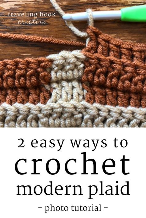 How To Crochet Plaid Pattern, How To Crochet Plaid, Plaid Crochet Pattern Free, Crochet Plaid Stitch, Tartan Crochet Pattern, Plaid Crochet Blanket Pattern Free, Crochet Plaid Pattern, Plaid Crochet Pattern, Plaid Crochet Blanket