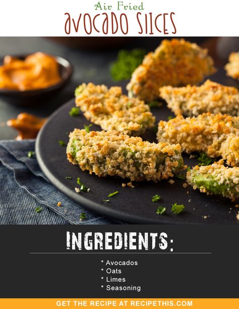 #Airfryer Recipes | #Airfryer Air Fried Avocado Slices Air Fryer Vegan Recipes, Air Fried Avocado, Air Fryer Vegan, Recipes Airfryer, Fried Avocado, Thanksgiving Style, Gluten Free Crust, Avocado Fries, Airfryer Recipes