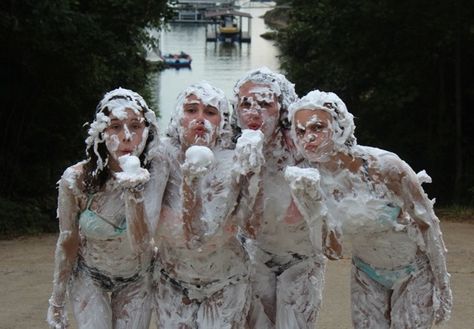 Shaving cream war Fun Sleepover Ideas, Camping Games, It's Your Birthday, Summer Bucket Lists, Summer Bucket, Shaving Cream, Perfect Summer, Summer Girls, Shaving