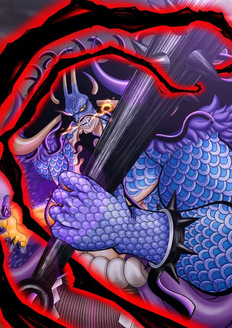 Kaido One Piece Wallpaper, One Piece Kaido Dragon, Kaido Hybrid Form, Kaido Wallpaper, Kaido Dragon Form, One Piece Kaido, Beast Pirates, Kaido One Piece, رورونوا زورو