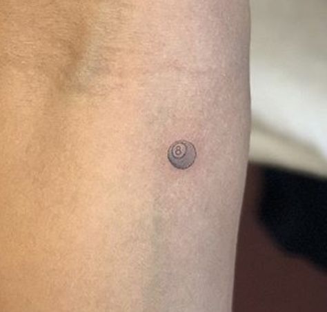 Nine Ball Tattoo, Lucky 8 Ball Tattoo, Minimal Dot Tattoo, Small Pokeball Tattoo, 8 Tattoo, Eight Ball Tattoo, Tiny 8 Ball Tattoo, 8 Ball Tattoo Design, 8 Ball Tattoo Outline