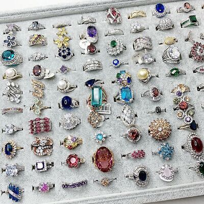 Great Shopping 100Pcs Wholesale Colorful Crystal Mixed Rings Bulk Finger Band Ring Jewelry Lot, Fashion Jewelry Mixed Rings, Rings Light, Mixed Jewelry, Finger Band, Rings Crystal, Dream Rings, Rhinestone Fashion, Gem Diamonds, Diamond Fashion Rings