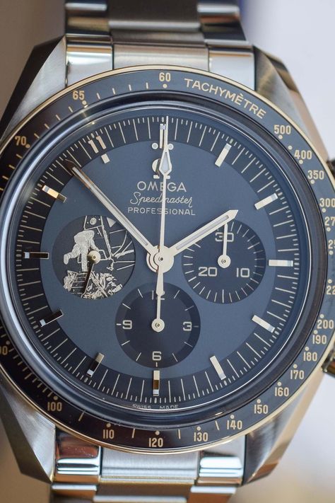 OMEGA Speedmaster Apollo 11 50th Anniversary Limited Edition Steel 310.20.42.50.01.001 Tactical Watch, Stylish Watches Men, Watches Logo, Omega Speedmaster Moonwatch, Monochrome Watches, Premium Watches, Amazing Watches, Apollo 11, Smart Watches Men