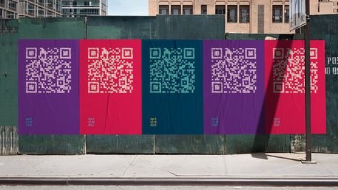 World’s First Scannable QR Codes Fully Made With Words Celebrate Artists - DesignTAXI.com Poster With Qr Code, Make Qr Code, April April, Artist Project, Fairs And Festivals, Art News, Marketing Advertising, Design Posters, Design System