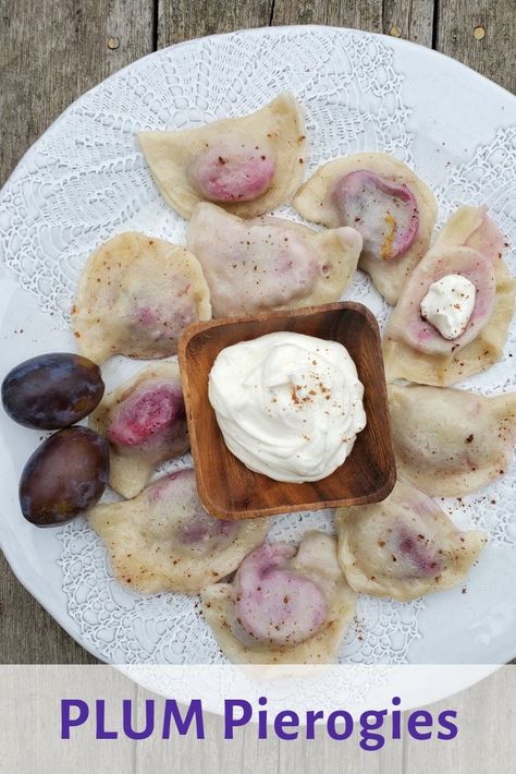 Pierogies Homemade, Pierogi Recipes, Plum Dumplings, Perogies Recipe, Pierogi Recipe, Tender Love, Ukrainian Recipes, Two Fingers, Family Tradition