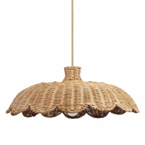 Scallop Rattan Pendant curated on LTK Outdoor Kitchen Island, Rattan Pendant, Cord Light, Rattan Pendant Light, Outdoor Pendant Lighting, Modern Patio, Contemporary Pendant, Outdoor Pendant, Modern Interiors