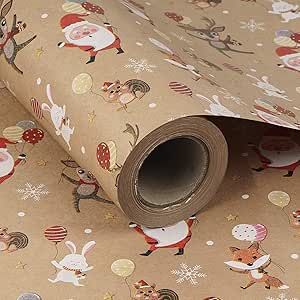 Dancing Santa Claus, Dancing Santa, Animals Design, Holiday Paper, Christmas Wrapping Paper, Christmas Wrapping, Christmas Design, Kraft Paper, Animal Design