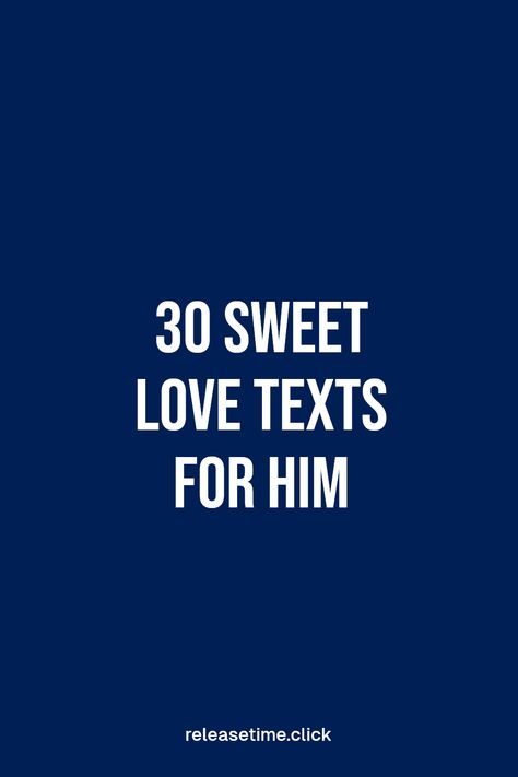 Want to express your feelings and make him smile? These 30 romantic love messages are the perfect way to ensure he knows how much he means to you! It’s all about sending him the right words at the right moment to keep that loving spark alive! Whether it's a surprise message during the day or a heartfelt greeting before bed, our love texts cater to every romantic moment. Discover how to melt his heart with sweet messages for true love! Romantic Words Of Love, Love Texts, Love Texts For Him, You Are My Rock, Sweet Love Text, You Are My Forever, To Express Your Feelings, Romantic Love Messages, Expressing Love