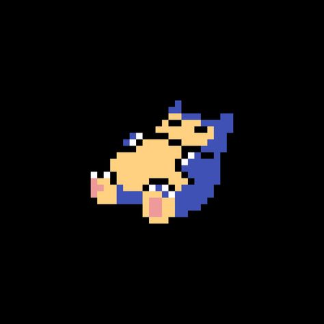 Pixilart - Snorlax Pokemon Pixel Art by SethInAtor Snorlax Pixel Art, Snorlax Background, Snorlax Pixel Gif, Snorlax Perler, Snorlax Gif, Snorlax And Munchlax Art, Snorlax Laying Down, Snorlax Pokemon, Pokemon Pixel Art