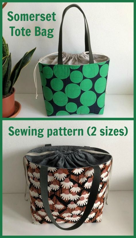 Drawstring Handbag Pattern, Ikea Bag Pattern, Drawstring Project Bag Pattern, Drawstring Tote Bag Pattern, Project Bags To Sew Free Pattern, Yarn Bag Pattern, Gift Bag Sewing Pattern, Lunch Bag Sewing Pattern, Small Tote Bag Pattern