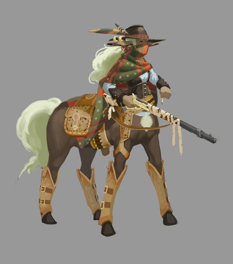 Anime Centaur, Character And Setting, The Wild West, Dungeons And Dragons Characters, Dnd Art, Modern Fantasy, In The Wild, Dnd Characters, Character Portraits