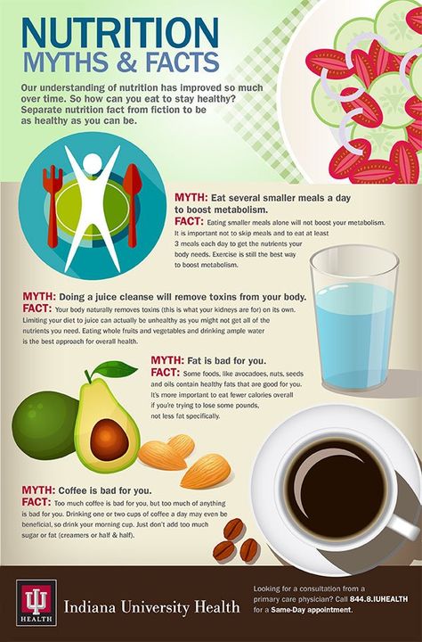 A Health Blog on Twitter: "#Nutrition Myths and Facts Infographic ➡ https://t.co/6Oi5dzo8nM https://t.co/KUZ5OxbaWI" Myths And Facts, Magnesium Rich Foods, Avoid Processed Foods, Magnesium Deficiency, Small Meals, Calorie Intake, Healthy Aging, Food Source, Boost Metabolism