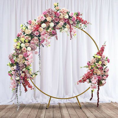 Ring Backdrop, Circular Backdrop, Round Wedding Arch, Head Table Backdrop, Circle Arch, Moon Gate, Reception Backdrop, Flower Arch, Backdrop Frame