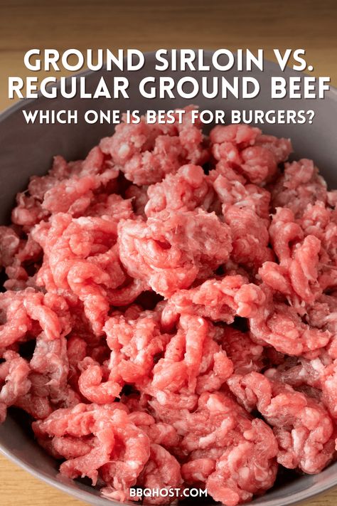 Thinking about making grilled hamburgers for a barbecue cookout? In this post you will find out whether you should use ground sirloin or "ground beef" to make your favorite homemade grilled burger recipe. Fire up the grills and get ready to make juicy grilled burgers to serve your barbecue party guests! Ground Sirloin Burgers, Ground Beef Sirloin Recipes, Ground Sirloin Recipes, Grilled Hamburgers, Sirloin Recipes, Hamburgers Grilled, Ground Sirloin, Hamburger Steak, Beef Sirloin