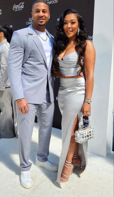 Semi Formal Couple Outfits, Couple Dress Up Ideas, Formal Couple Outfits, Couple Outfits Matching Classy, Melanin Couples, Formal Couple, Cruise Fits, Couple Outfits Matching, Couples Fashion