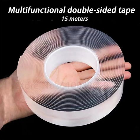 Caulk Tape, Diy Projektit, Waterproof Tape, Double Tape, Double Sided Adhesive Tape, Utility Hooks, Packing Tape, Double Sided Adhesive, Bathroom Supplies