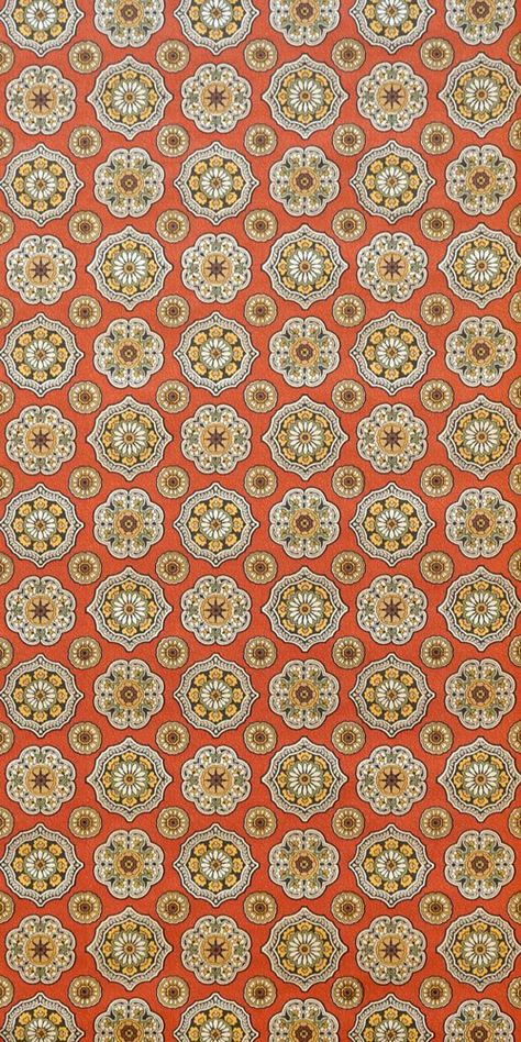 1960s Wallpaper, Ornament Wallpaper, 60s Wallpaper, 70s Interior, Pretty Flower, The Wallpaper, Geometric Wallpaper, Yellow And Green, Vintage Wallpaper