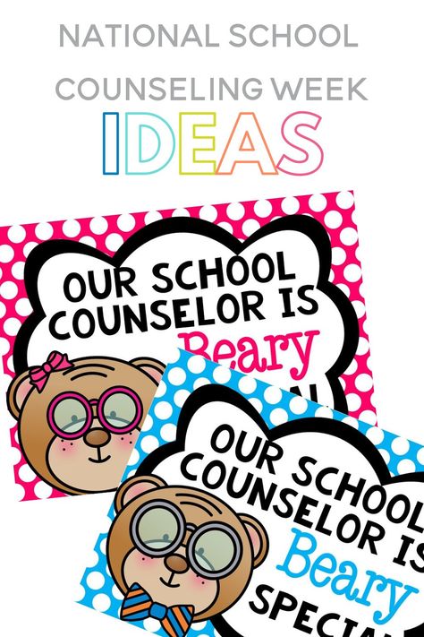 National School Counseling Week is the first week in February and a great time to remember and celebrate your school counselor! This post will give you ideas and a printable book to make for your counselor! School Counselor Appreciation, Counselor Appreciation Week, Counselors Week, National School Counseling Week, School Counseling Week, Counselor Appreciation, Counselor Gifts, Summer Preschool, School Community