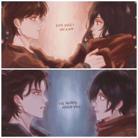 Eren And Mikasa Fanart, Mikasa X Eren, Eren Aot, Attack On Titan 2, Action Anime, Attack On Titan Aesthetic, Tous Les Anime, Attack On Titan Comic, Eren X Mikasa