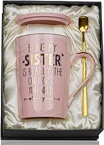 Sister Birthday Gifts, Greeting Card Gift Box, Sister Mug, Big Sister Gifts, Sister Sister, Pattern Ceramic, Gifts For Your Sister, Soul Sister, Golden Pattern