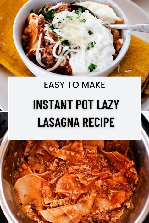 Instant Pot Lazy Lasagna, Lazy Lasagna Recipe, Instant Pot Lasagna Recipe, Lasagna Dinner, Lazy Lasagna, Pot Lasagna, Classic Lasagna, Homemade Lasagna, Fit Mama