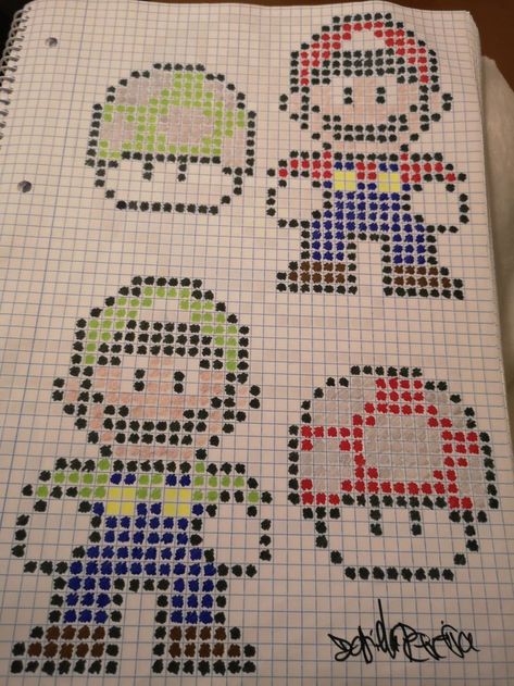 Pixel Art Ideas Creative, Grid Drawing Ideas, Spiderman Pixel Art, Square Drawing, Spiderman Drawing, Cute Easy Doodles, Graph Paper Drawings, Easy Pixel Art, Pixel Art Templates