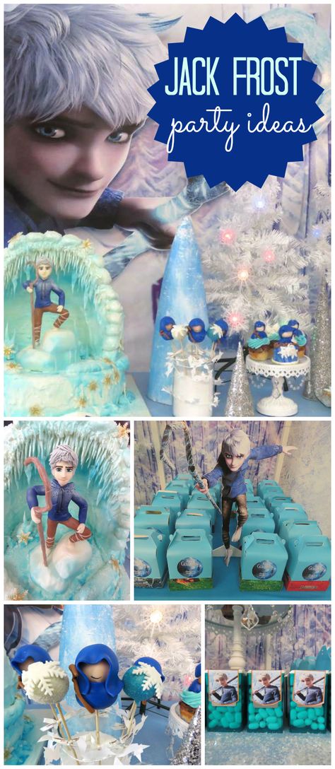 A Jack Frost themed boy birthday party with wintery decorations and treats! See more party planning ideas at CatchMyParty.com! Jack Frost Birthday Party, Jack Frost Party Ideas, Jack Frost Decorations, 1st Birthday Party Ideas Winter, Birthday Party Ideas Winter, Jack Frost Movie, 21st Birthday Party Themes, Unique Birthday Party Themes, Winter Babies