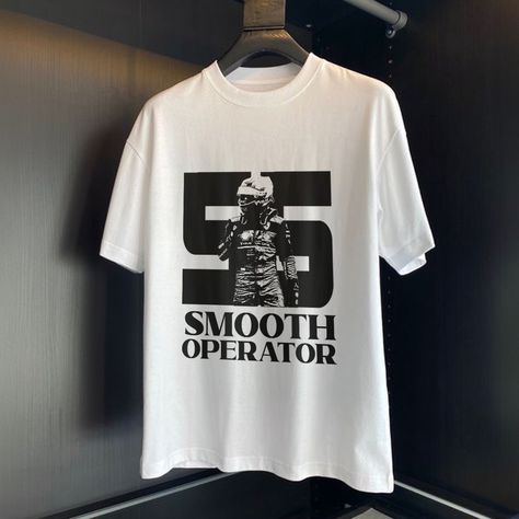 Carlos Sainz Merch, Carlos Sainz t-shirt Smooth Operator Carlos, Carlos Sainz Smooth Operator, Tshirt Merch, Merch Shirt, Merch Design, Style Tshirt, Formula Uno, Shirt Design Inspiration, Smooth Operator