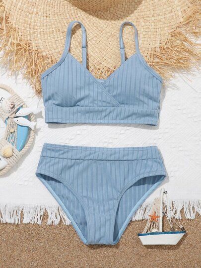 Cute Bikinis For Teens Summer, Preppy Bathing Suit, Preppy Swimsuit, Pretty Swimsuits, Blue Bathing Suit, Summer Bathing Suits, Trendy Swimsuits