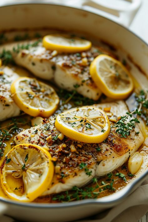 Lemon and Thyme Roasted Sea Bass Sea Bass Recipes, Fish Dinner Recipes, Fish Recipes Healthy, Fish Dinner, Sea Bass, Seafood Dinner, Mediterranean Diet Recipes, Fish Dishes, Seafood Dishes