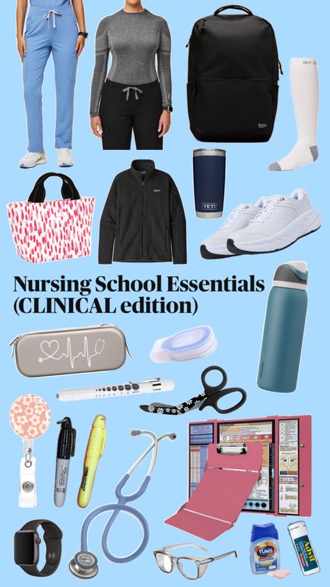 Nursing Student Must Haves, Nursing School Backpack, Healthcare Aesthetic, Nursing School Essentials, Vet Aesthetic, Nursing Aesthetic, Scrub Outfits, Nurse Clothes, Nurse Fashion