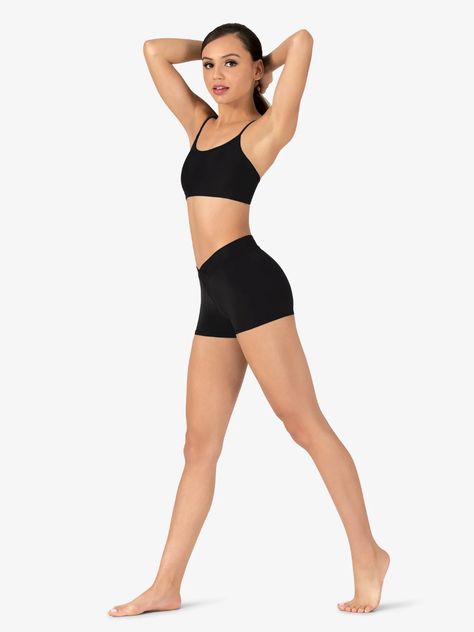 Womens V Cut 2.5" Shorts - Adult Shorts | Theatricals D5104 | DiscountDance.com Refrence Pose, Vogue Poses, Female Reference, Female Pose Reference, Anatomy Poses, Body Reference Poses, Human Poses Reference, Womens Bike, Figure Poses