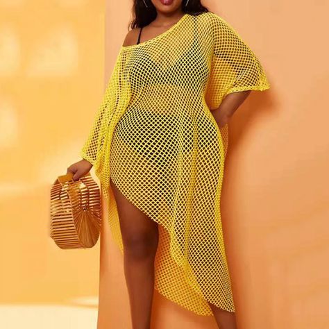 Plus Size Cover Up, Crochet Beach Cover Up, Swimsuit Cover Up Dress, Beach Coverup Dress, Women Bathing, Bathing Suit Covers, Bathing Suit Cover Up, Womens Bathing Suits, Trend Fashion