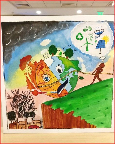 Save Environment Poster Drawing, Save Energy Paintings, Energy Conservation Poster, Save Environment Posters, Earth Art Drawing, Save Energy Poster, Save Earth Posters, Save Earth Drawing, Save Water Poster Drawing