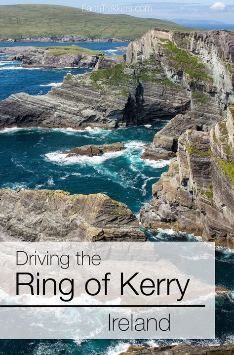 How to Drive the Ring of Kerry, Ireland. Here are the best places to visit on the Ring of Kerry, crowd beating tips, and tips and tricks to give you the best experience. This is one of Ireland's most popular drives and doing a little advance planning goes a long way to having the best experience. Ireland | Ring of Kerry | Road Trip Ring Of Kerry Ireland, Roadtrip Europa, Ireland Road Trip, Kerry Ireland, Ireland Vacation, Visit Ireland, Six Feet Under, To Infinity And Beyond, Europe Travel Tips