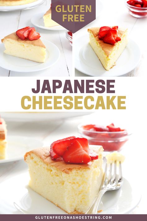 Gluten Free Japanese Cheesecake, The Best Cheesecake, Best Gluten Free Desserts, Japanese Cheesecake, Gluten Free Cheesecake, Best Cheesecake, Gluten Free Desserts Recipes, Gluten Free Sweet, Gluten Free Cake