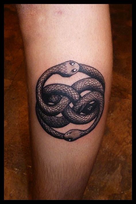 Auryn tattoo Neverending Story Tattoo, Black And Blue Tattoo, Story Tattoo, Tattoos Infinity, Dragon Tattoos, Neverending Story, Blue Tattoo, The Neverending Story, Makeup Tattoos