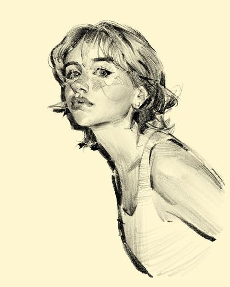 brookskim (@9brookskim) • Instagram photos and videos Procreate Sketches Drawings, Portrait Drawing Styles, Cool Art Styles, Sketch Person, Procreate Sketches, Woman Draw, Sketching References, Sketch Pages, Sketch Reference