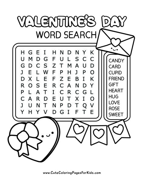 Word Searches Archives - Cute Coloring Pages For Kids Valentines Printables Free Kids, Cute Coloring Pages For Kids, Valentines Word Search, Valentine Worksheets, Kids Word Search, Free Printable Word Searches, Valentines Day Words, Valentine Words, Thanksgiving Words