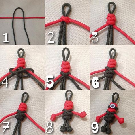 Paracord Projects Diy, Simpul Makrame, Paracord Accessories, Paracord Braids, Paracord Crafts, Paracord Diy, Paracord Tutorial, Evil Minions, Paracord Ideas