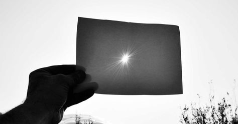 Sure, you can buy solar glasses. Or you can save your money an make a pinhole. It's a lot more fun. Diy Eclipse Glasses, Eclipse Glasses, Solar Eclipse Glasses, Solar Power Energy, Diy Outdoor Lighting, Solar Energy Diy, Diy Gadgets, Diy Store, Solar Technology