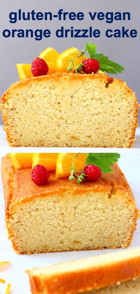 Orange Drizzle Cake, Orange Pound Cake, Gluten Free Bagels, Drizzle Cake, Yogurt Cake, Vegan Gluten Free Recipes, Orange Cake, Gluten Free Cakes, Vegan Cake