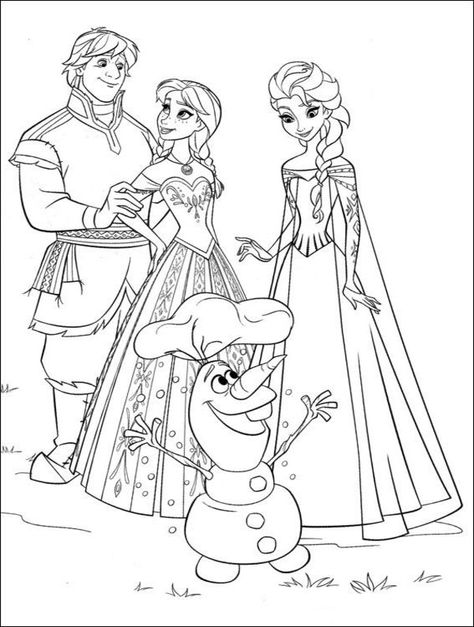 35 FREE Disney's Frozen Coloring Pages (Printable) / 1000+ Free Printable Coloring Pages for Kids - Coloring Books Frost Film, Elsa Coloring, Fargelegging For Barn, Film Frozen, Elsa Coloring Pages, Frozen Coloring Pages, Kids Colouring, Frozen Movie, Prințese Disney