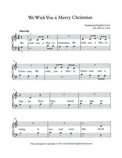 We Wish You a Merry Christmas, easy Christmas Carol for beginning piano lessons. Easy Piano Sheet Music With Letters Christmas, We Wish You A Merry Christmas, Last Christmas Piano Notes, Christmas Carols Lyrics Free Printable Sheet Music, Where Are You Christmas Sheet Music, We Wish You A Merry Christmas Sheet Music, Christmas Piano Sheet Music, Christmas Piano, Free Piano