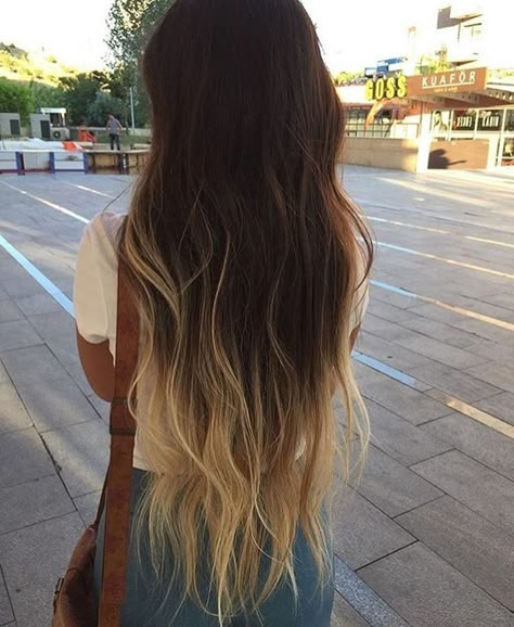 Hair Ombre Ideas, Brown Hair Ombre, Long Ombre Hair, Brown Ombre Hair Color, Best Ombre Hair, Brown Ombre Hair, Ombre Hair Blonde, Bronde Hair, Ombre Hair Extensions