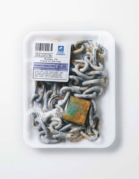 Surfrider Foundation: Walrus, Playground signs, Farmer's Market, Condom strips,... • Ads of the World™ | Part of The Clio Network Surfrider Foundation, Ocean Pollution, Catch Of The Day, 광고 디자인, Trash Art, Creative Advertising Campaign, Publicidad Creativa, Public Service Announcement, Local Farmers Market