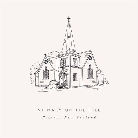 St Mary on the Hill 🤍💫 ⁠ ⁠ An absolute delight to sketch was this wee church!⁠ Love the details that were built into these early 1900 places of worship. Inside, it features several beautiful stained glass windows.⁠ ⁠ Did you know I offer custom venue sketches? You can add one to any of our semi-custom wedding stationery suites OR just order one on its own as a keepsake!⁠ ⁠ I absolutely adore doing these guys - they are literally the fave part of my week. Touch base if you would like me to put... Church Sketch, Venue Sketch, Places Of Worship, Wedding Stationery Suite, Custom Wedding Stationery, Do You Know Me, Place Of Worship, Holy Trinity, St Mary