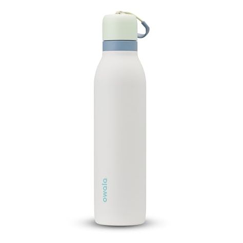 Owala FreeSip Twist Insulated Stainless Steel Water Bottle with Straw for Sports and Travel, BPA-Free, 24-oz, Green/White (Iced Breeze) Water Illustration, Water Cycle, Bottle With Straw, Water Bottle With Straw, Detox Water, Insulated Stainless Steel Water Bottle, Sport Water Bottle, Detox Drinks, Steel Water Bottle