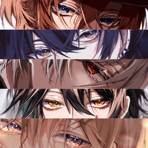 Gentle Eyes Anime, Anime Guy Eyes Drawing, Anime Eyes Men, Anime Boy Eyes Reference, Anime Male Eyes Reference, Male Anime Eyes, Anti Villain, Eye References, Fox Eyes